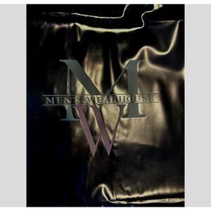 Mens Wearhouse Garment black Nylon waterproof Travel Bag zipper w/ handle new